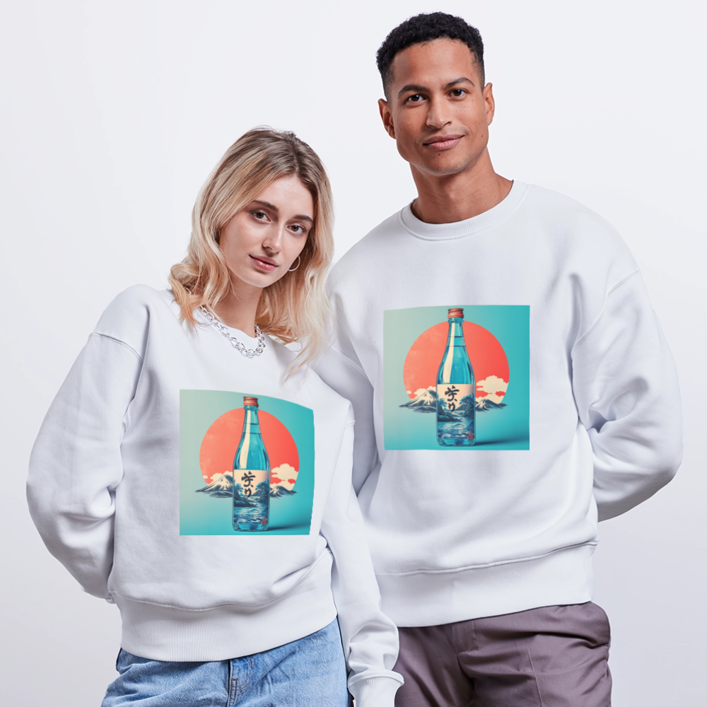 Stillhet i glas, Ekologisk oversizetröja RADDER unisex från Stanley/Stella - vit