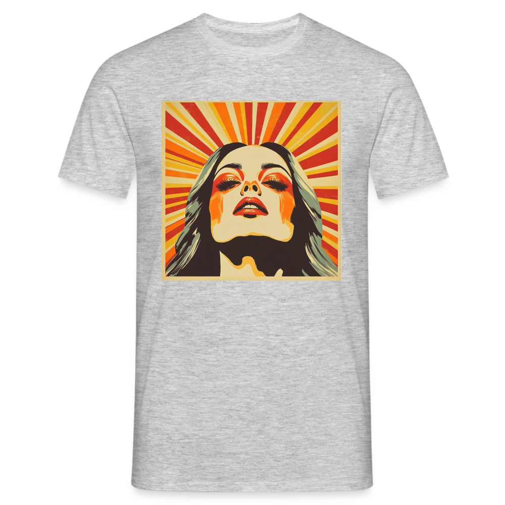 Dagens Första Strålar, T-shirt herr - gråmelerad