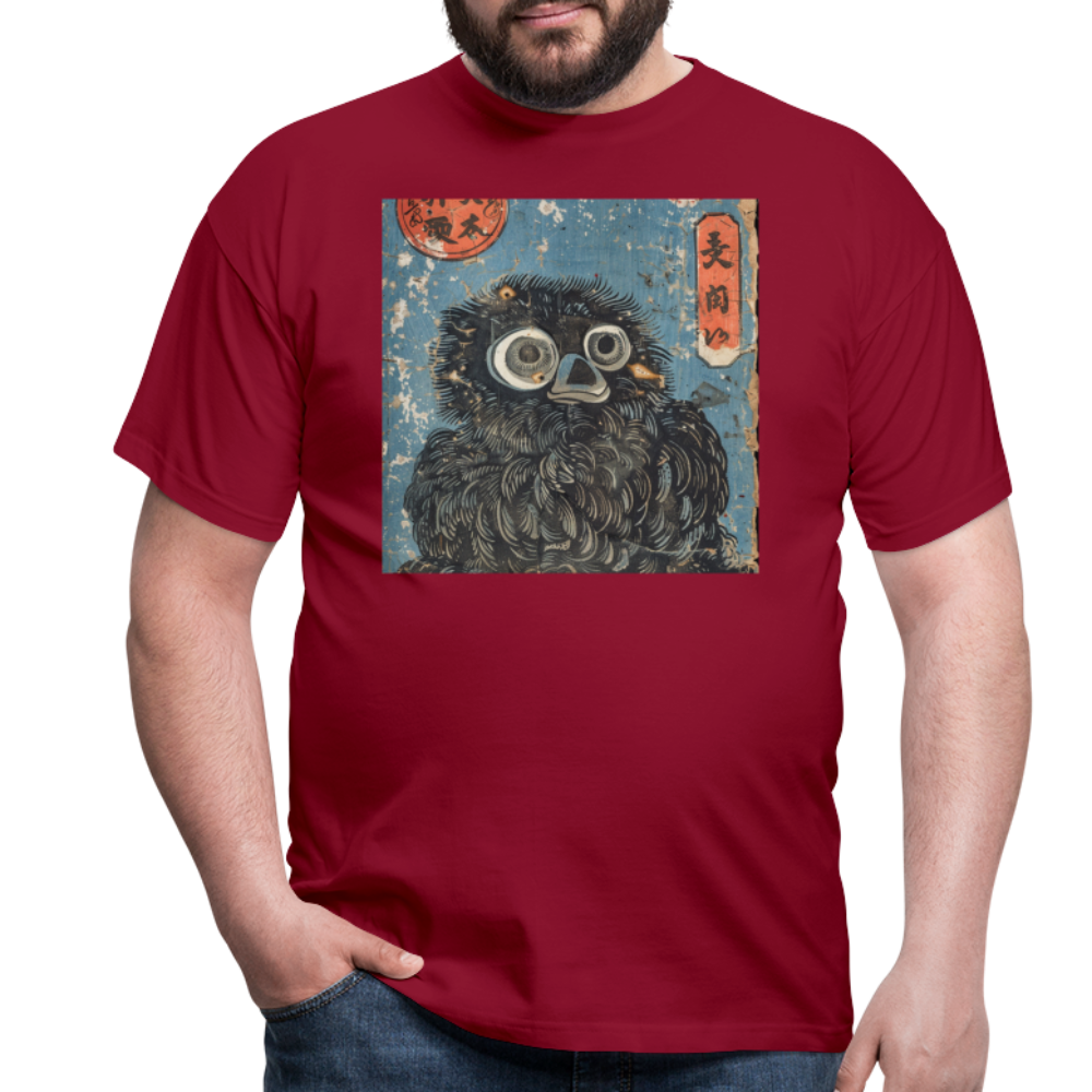 Denimiko, T-shirt herr - tegelröd
