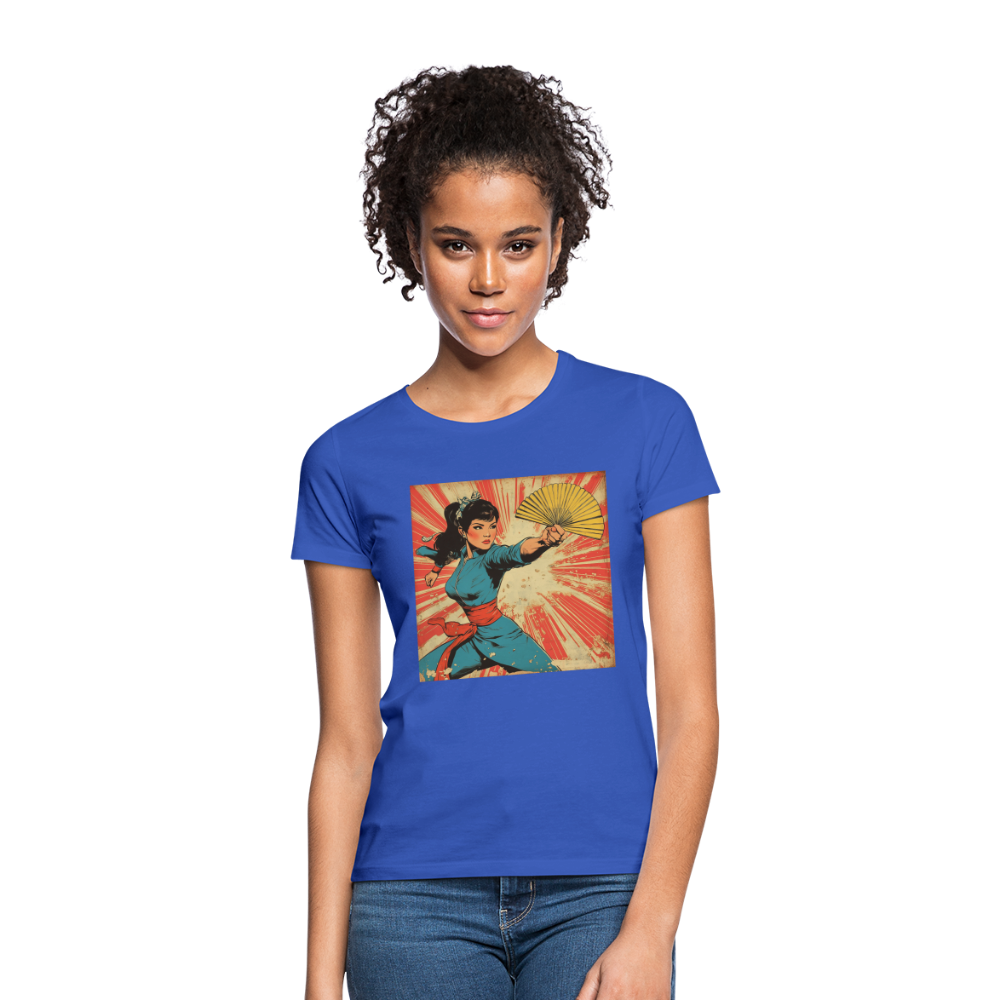Solfjädern, T-shirt dam - royalblå