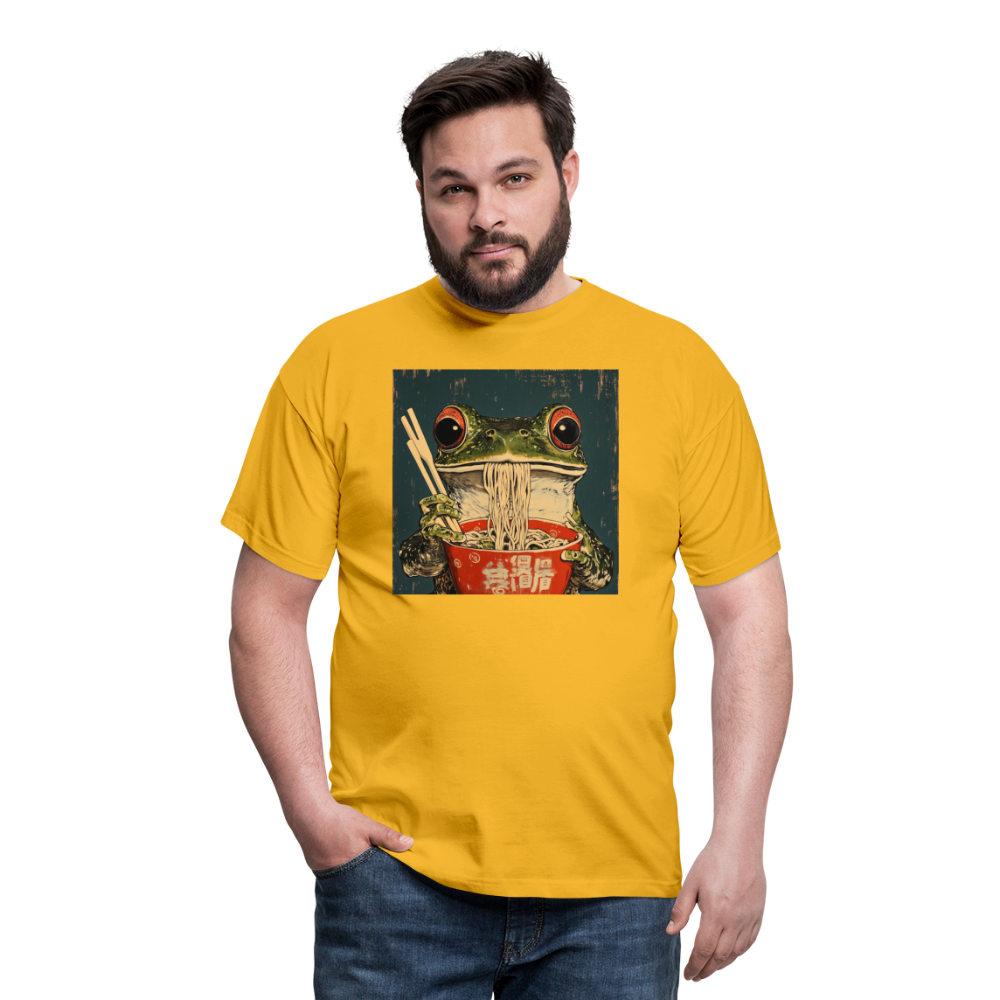 Ramen i Regnet, T-shirt herr - gul