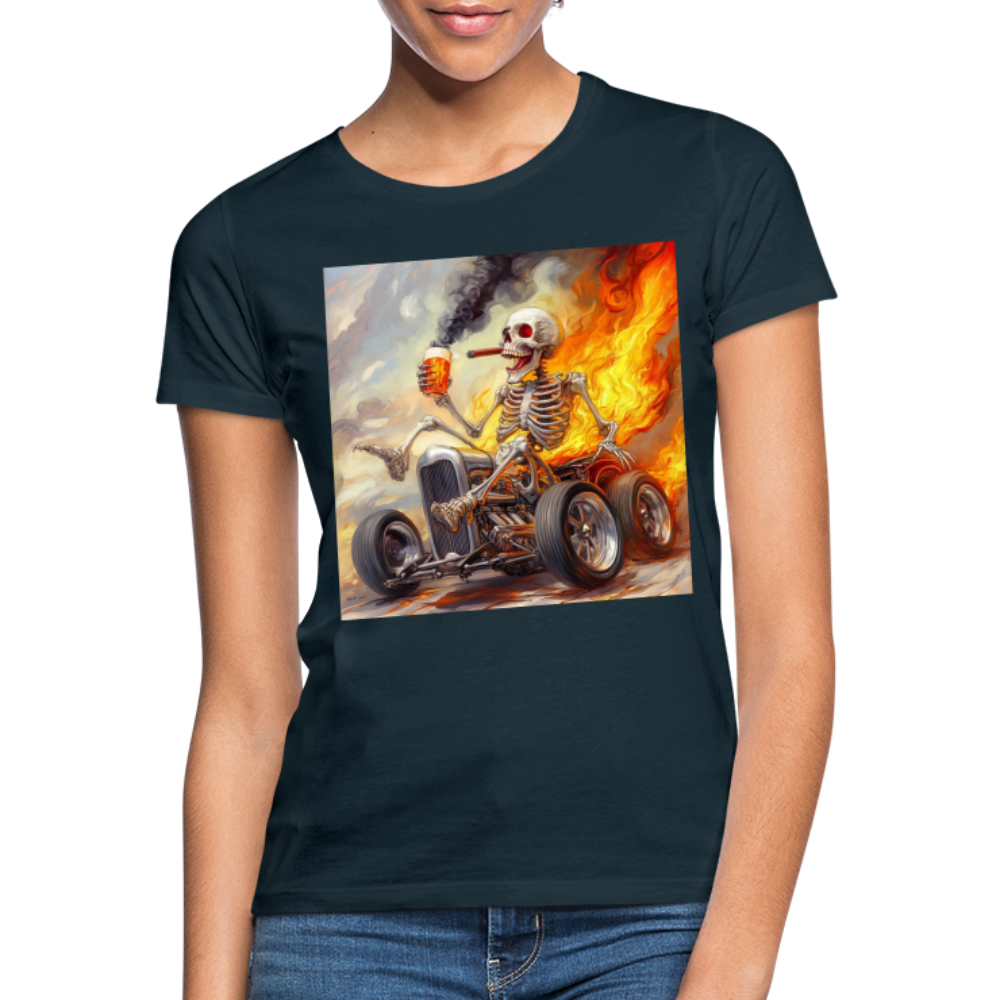 Knekta Krash, T-shirt dam - marinblå