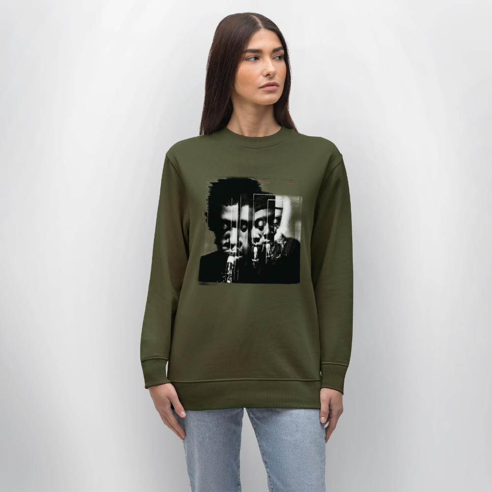 Between Breaths, Ekologisk sweatshirt CHANGER unisex från Stanley/Stella - kaki