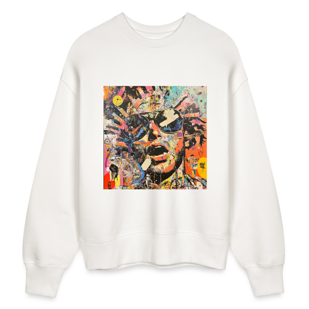Cosmic Soul Groove, Ekologisk oversizetröja RADDER unisex från Stanley/Stella - OFF WHITE