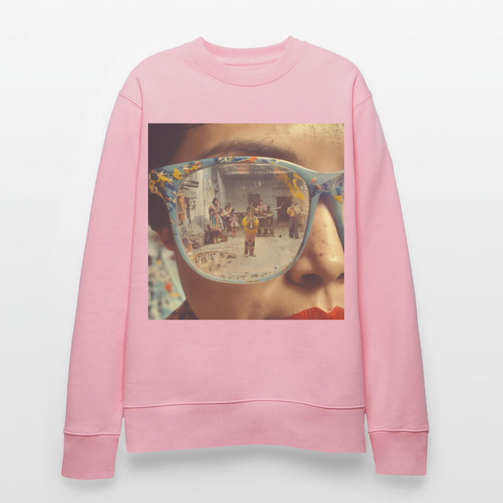 Reflektioner av Anderna, Ekologisk sweatshirt CHANGER unisex från Stanley/Stella - ljusrosa