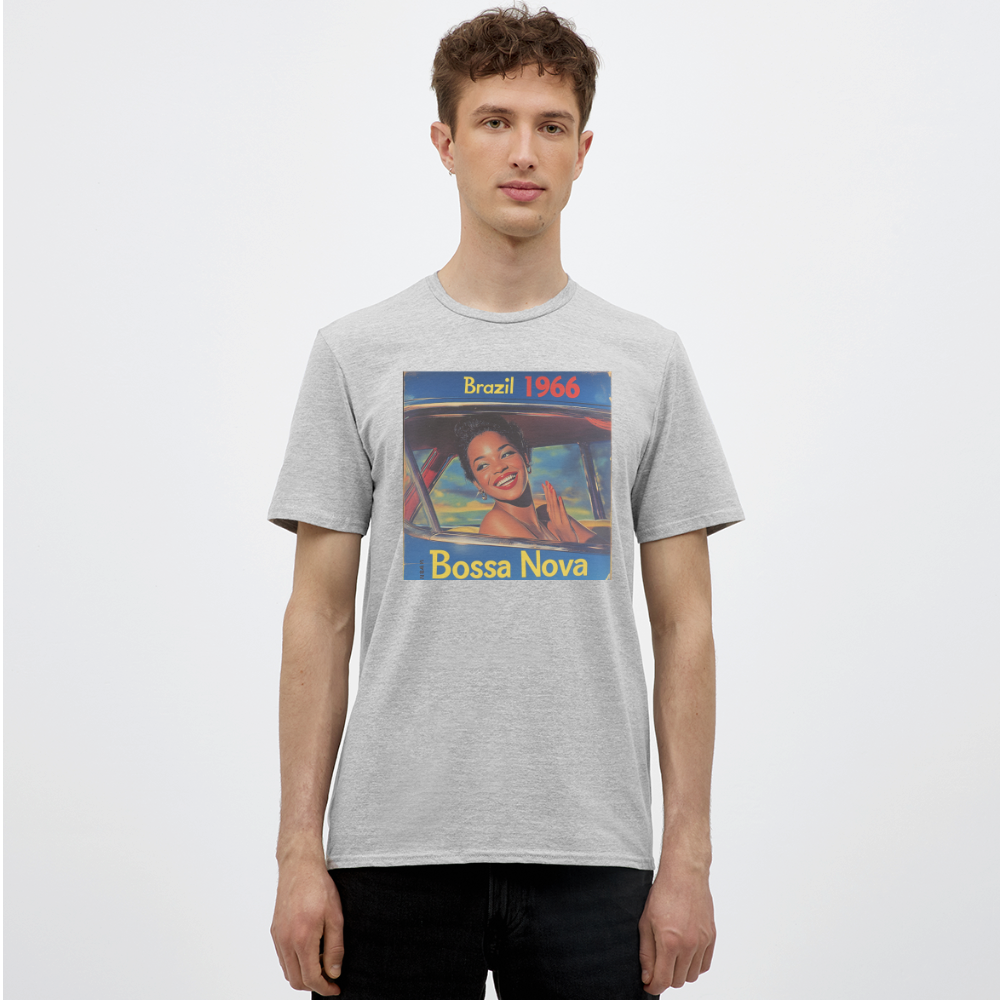 Isabela Costa, brazil 1966, T-shirt herr - gråmelerad
