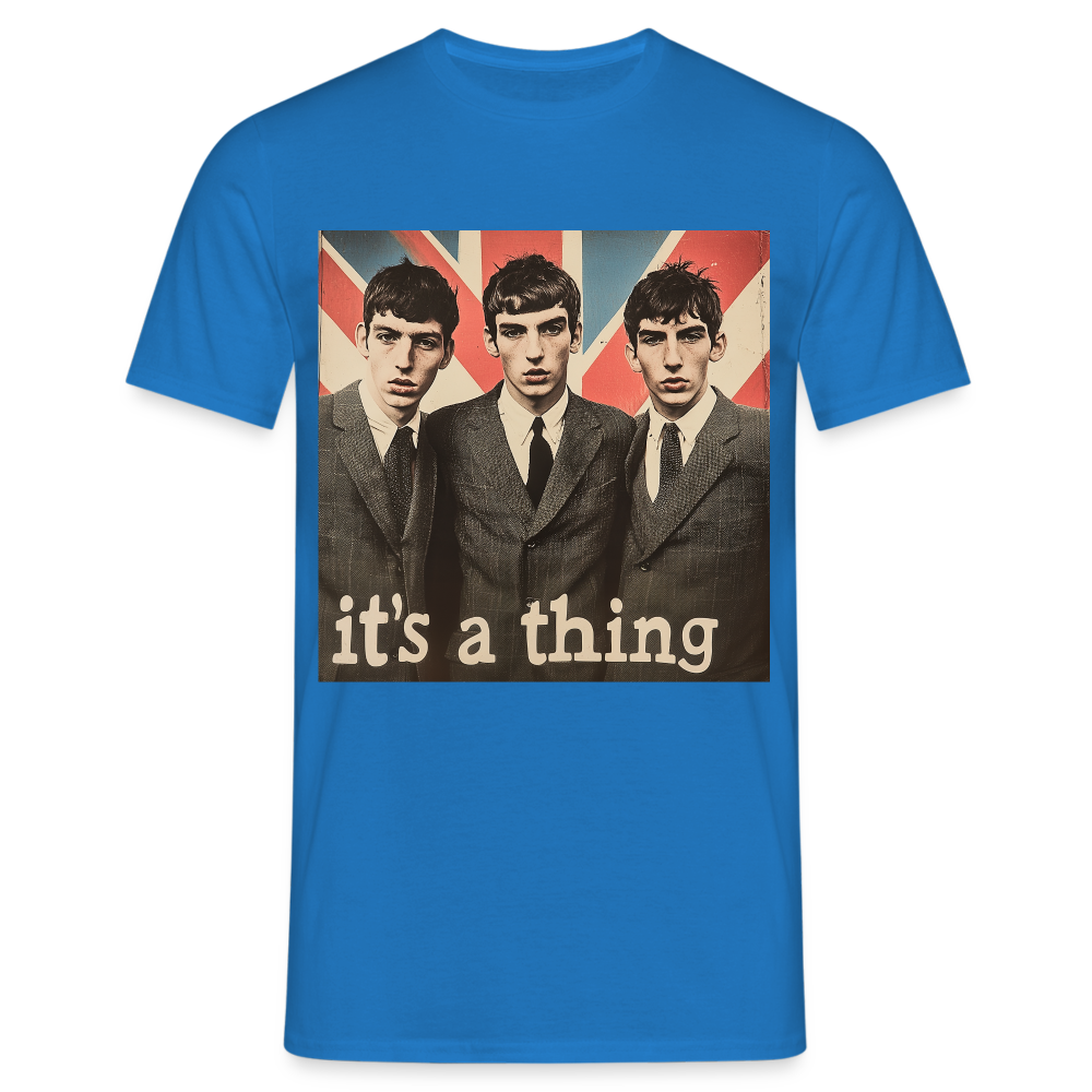British, Bold & Unapologetic, T-shirt herr - kungsblå