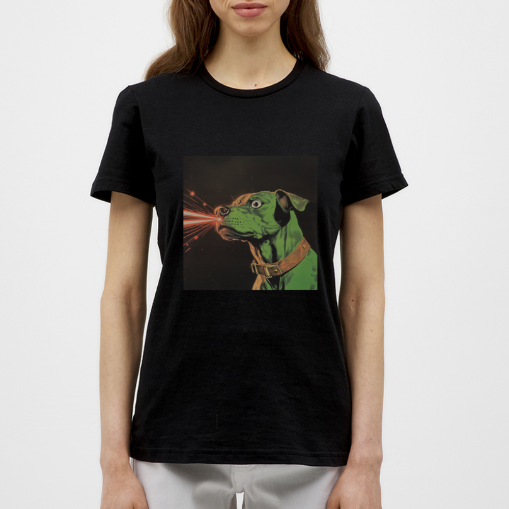 Strålhunden, T-shirt dam - svart