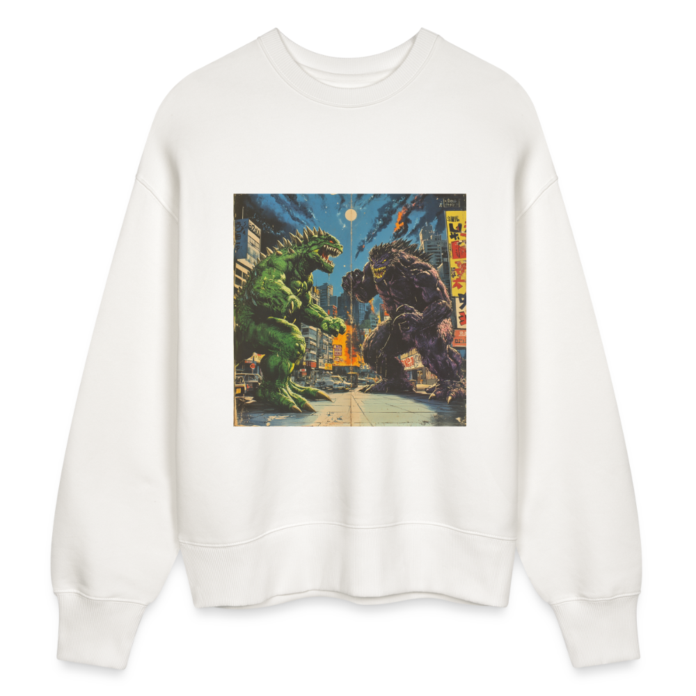 Kampen vid Solnedgången, Ekologisk oversizetröja RADDER unisex från Stanley/Stella - OFF WHITE