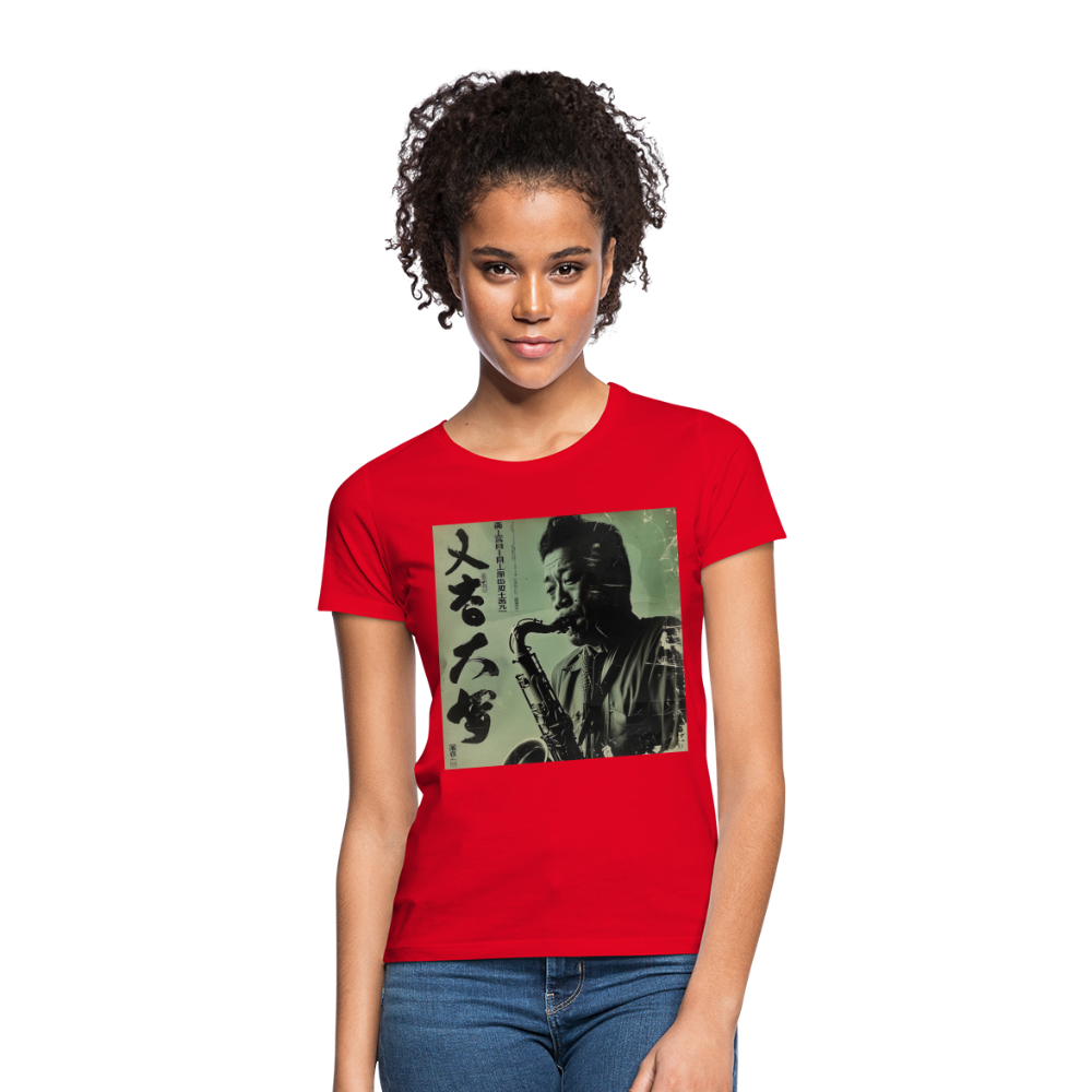 Live Mount Fuji Jazzcafé , T-shirt dam - röd