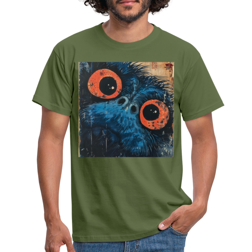 Den blå vännen, T-shirt herr - Militärgrön