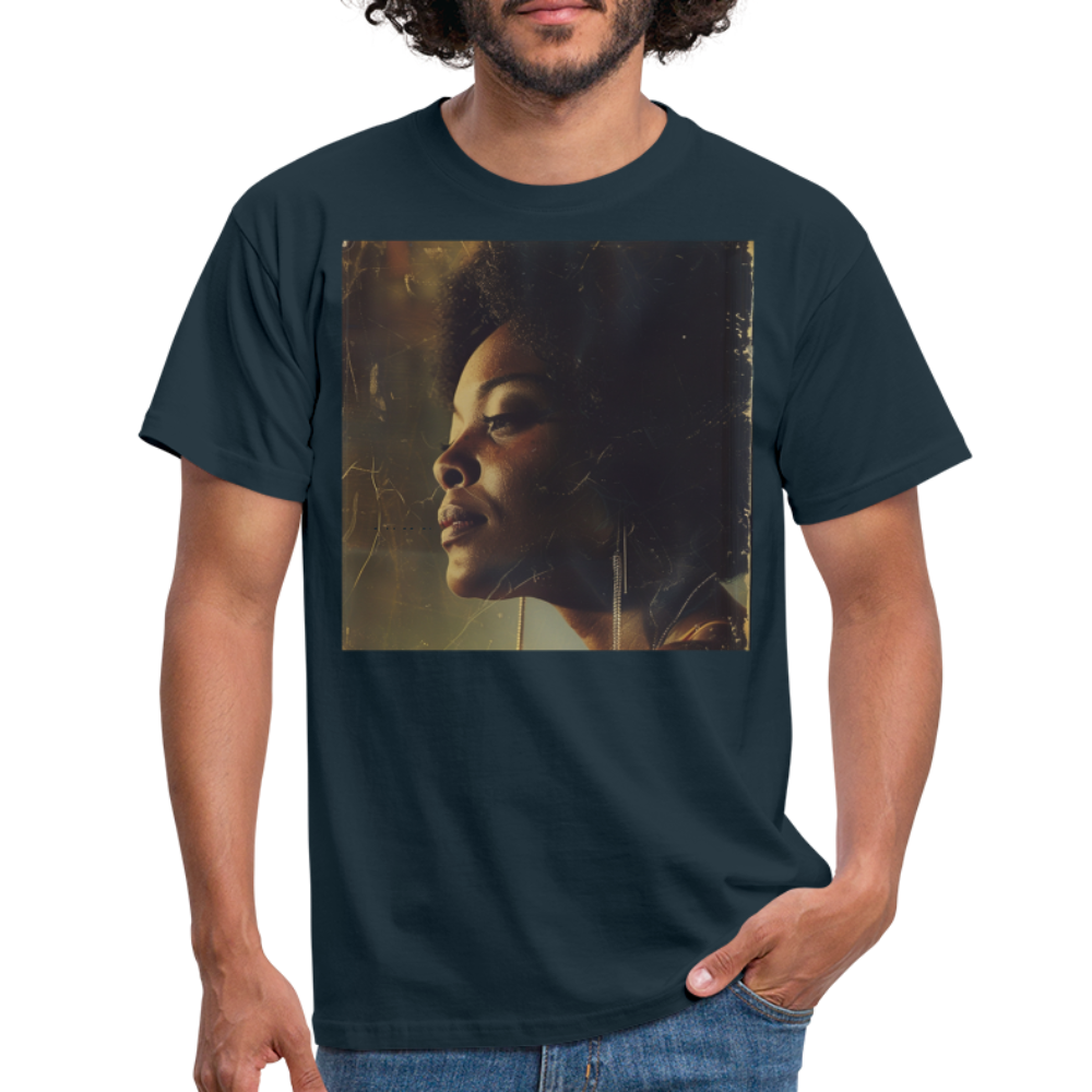 Echoes of Blue, T-shirt herr - marinblå