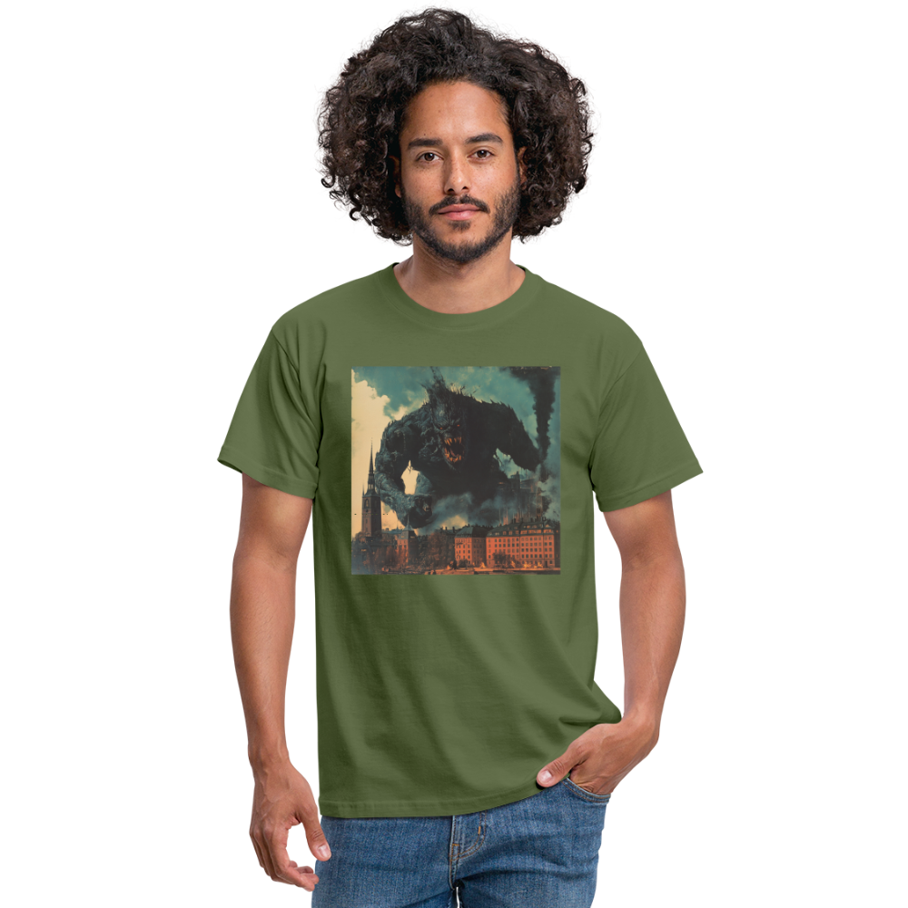 Helvetesstorm över Staden, T-shirt herr - Militärgrön