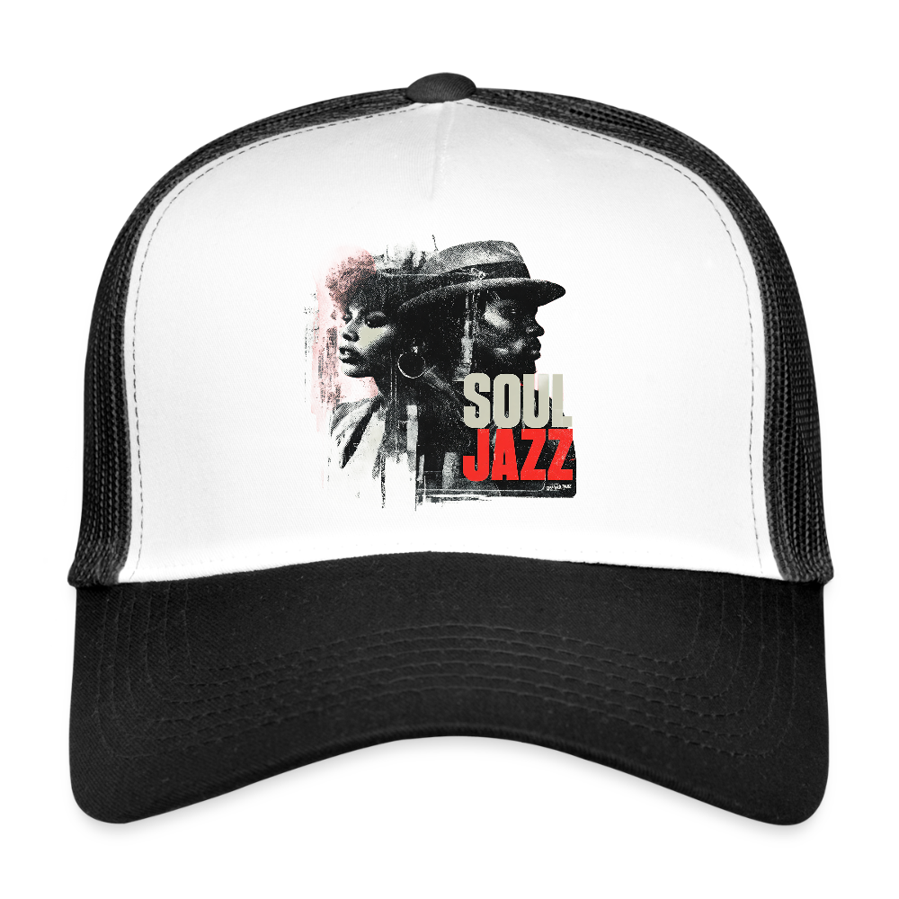 Soul Jazz Experience, Trucker Cap - vit/svart