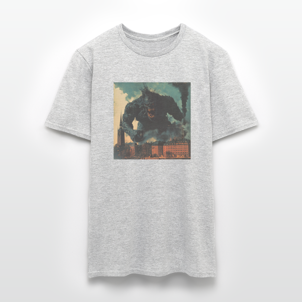 Helvetesstorm över Staden, T-shirt herr - gråmelerad