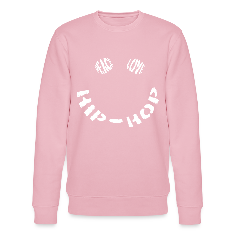 Peace, Love & Hip-Hop, Ekologisk sweatshirt CHANGER unisex från Stanley/Stella - ljusrosa