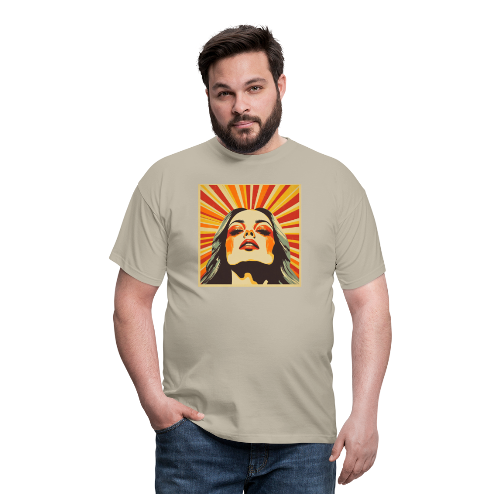Dagens Första Strålar, T-shirt herr - sandbeige