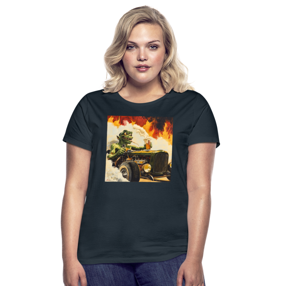 Ragg-Rex, T-shirt dam - marinblå