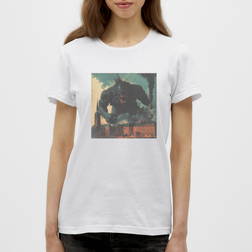 Helvetesstorm över Staden, T-shirt dam - vit