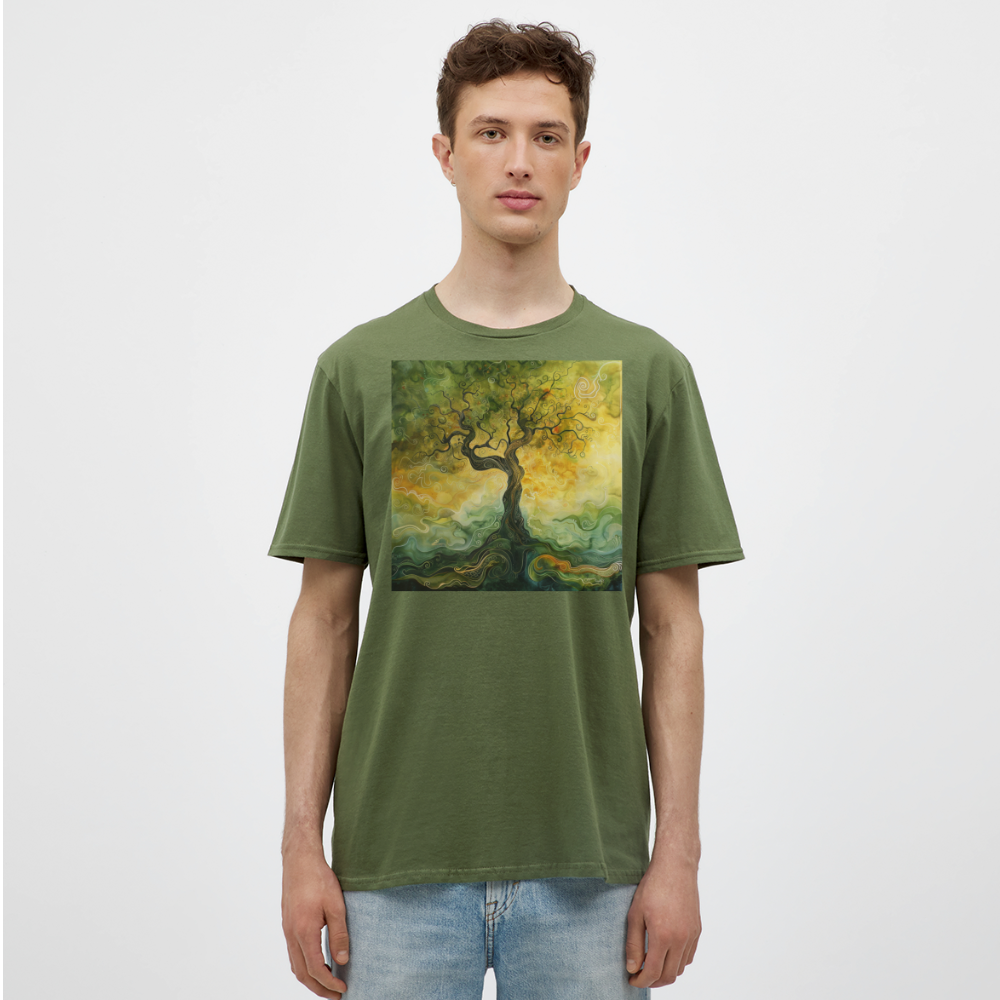 Trädets visdom, T-shirt herr - Militärgrön