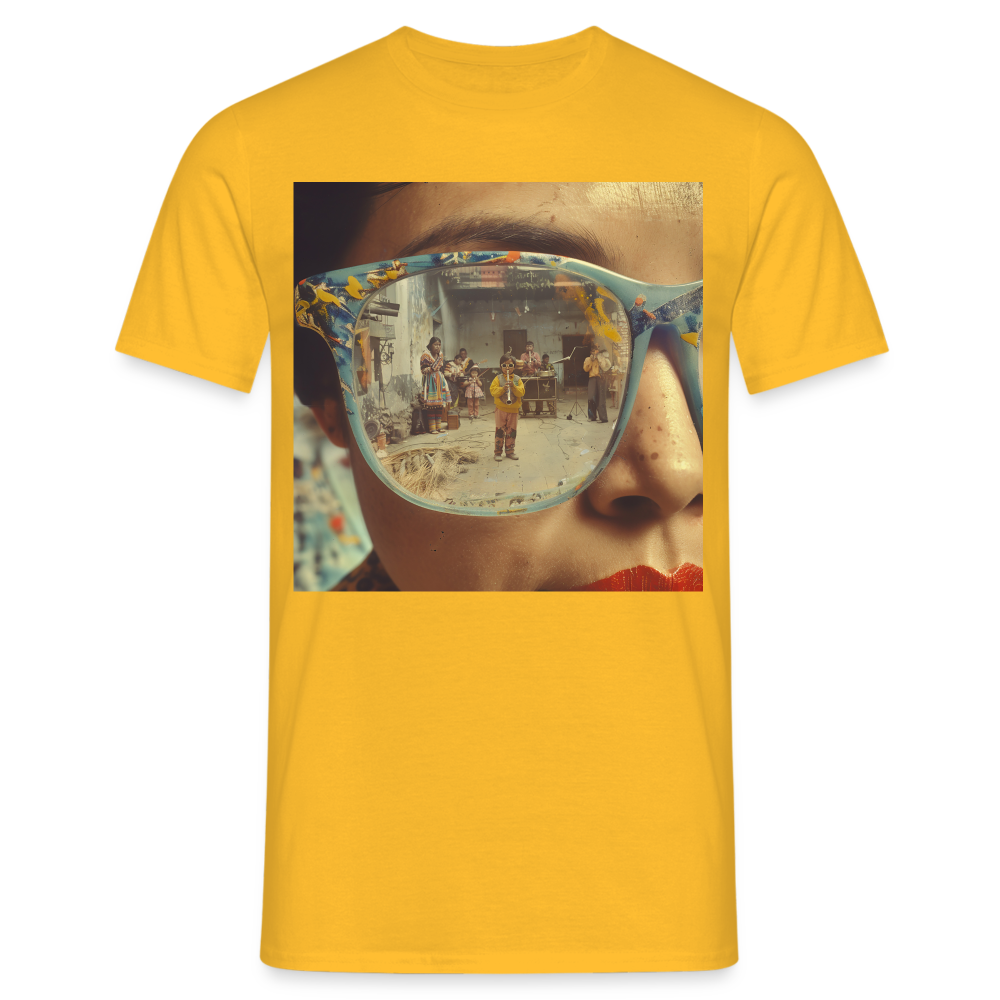 Reflektioner av Anderna, T-shirt herr - gul
