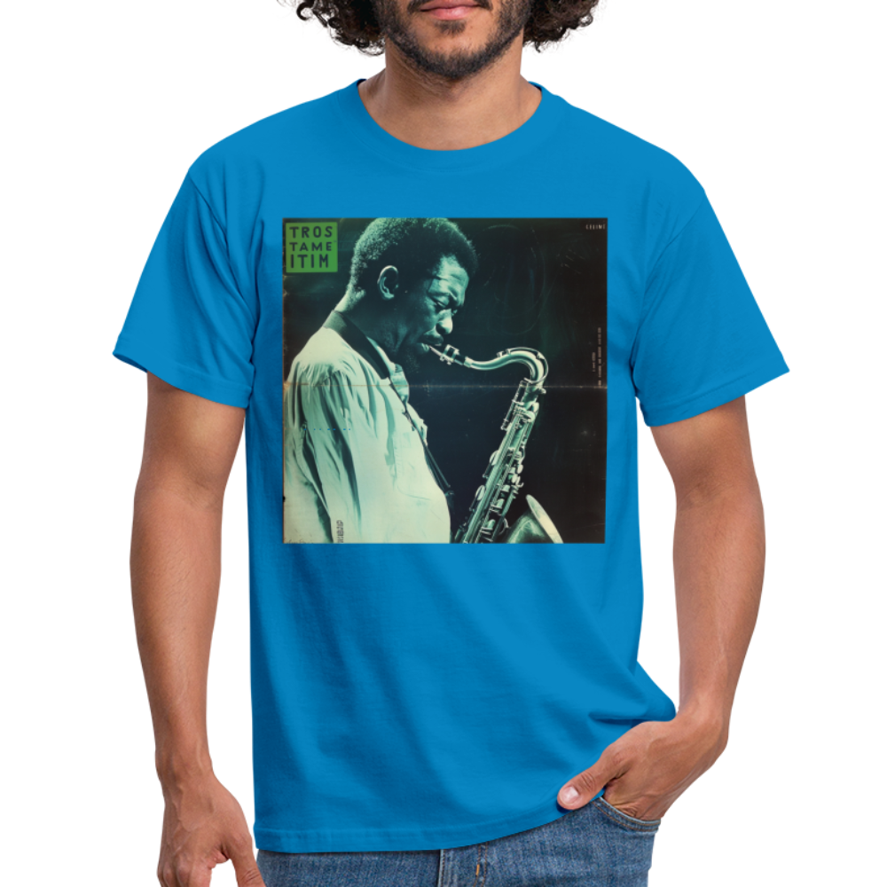 Gåtfull figur i jazzens underground, T-shirt herr - kungsblå