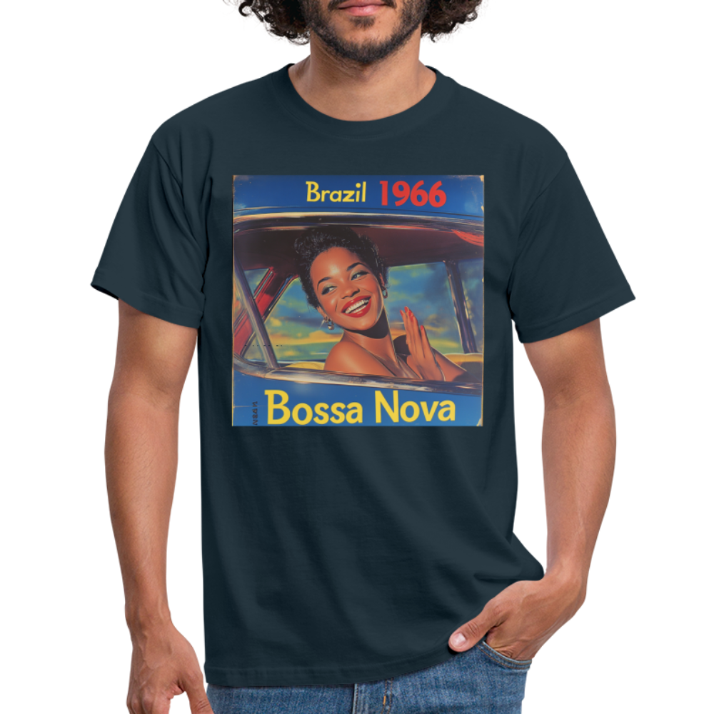 Isabela Costa, brazil 1966, T-shirt herr - marinblå