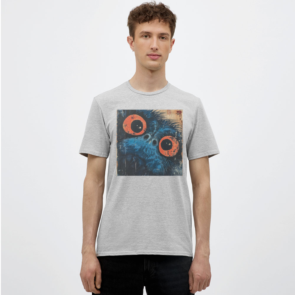 Den blå vännen, T-shirt herr - gråmelerad