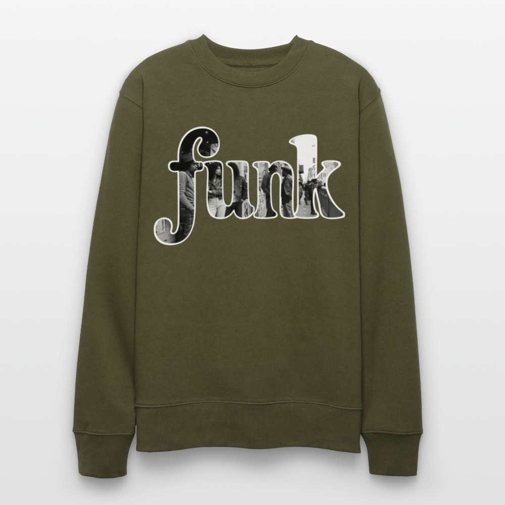 Funk Vibes, Ekologisk sweatshirt CHANGER unisex från Stanley/Stella - kaki