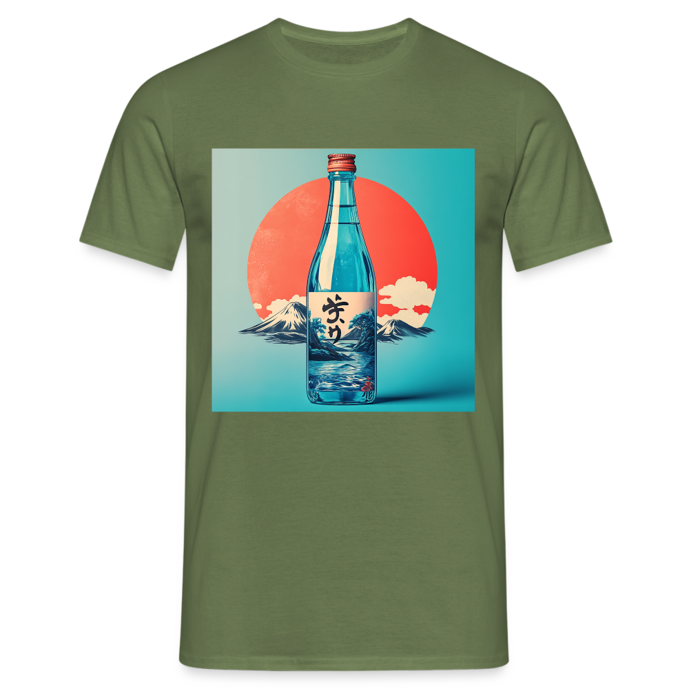Stillhet i glas, T-shirt herr - Militärgrön