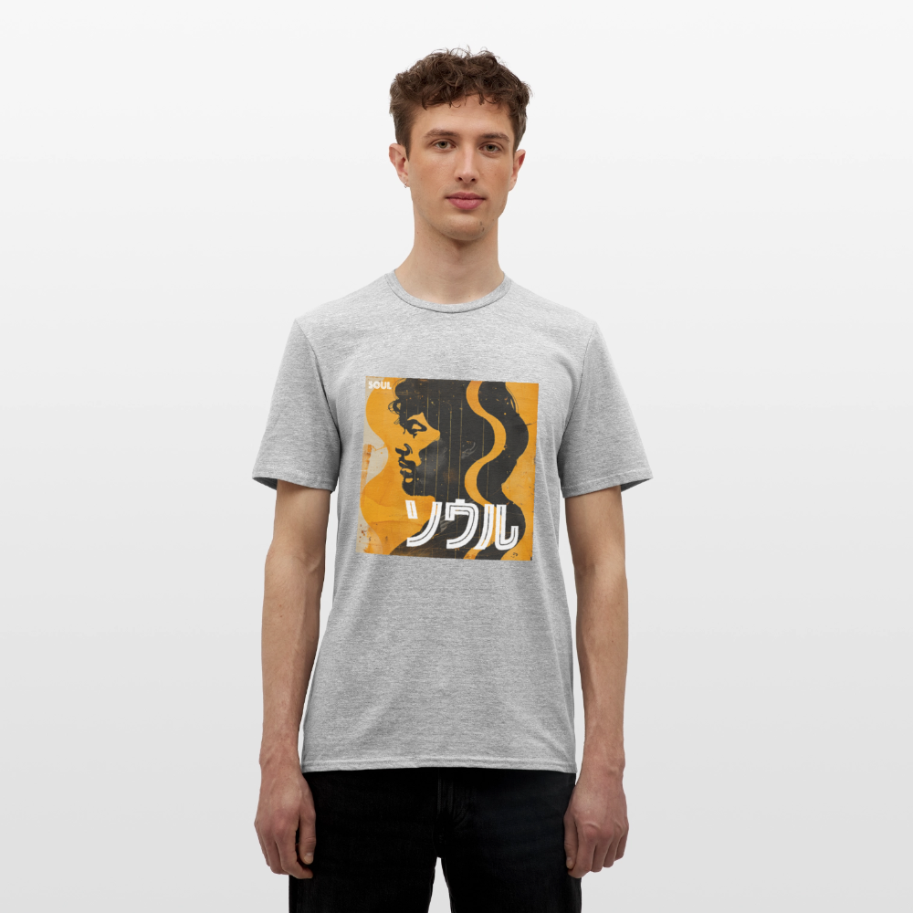 Nippon Grooves, T-shirt unisex - gråmelerad