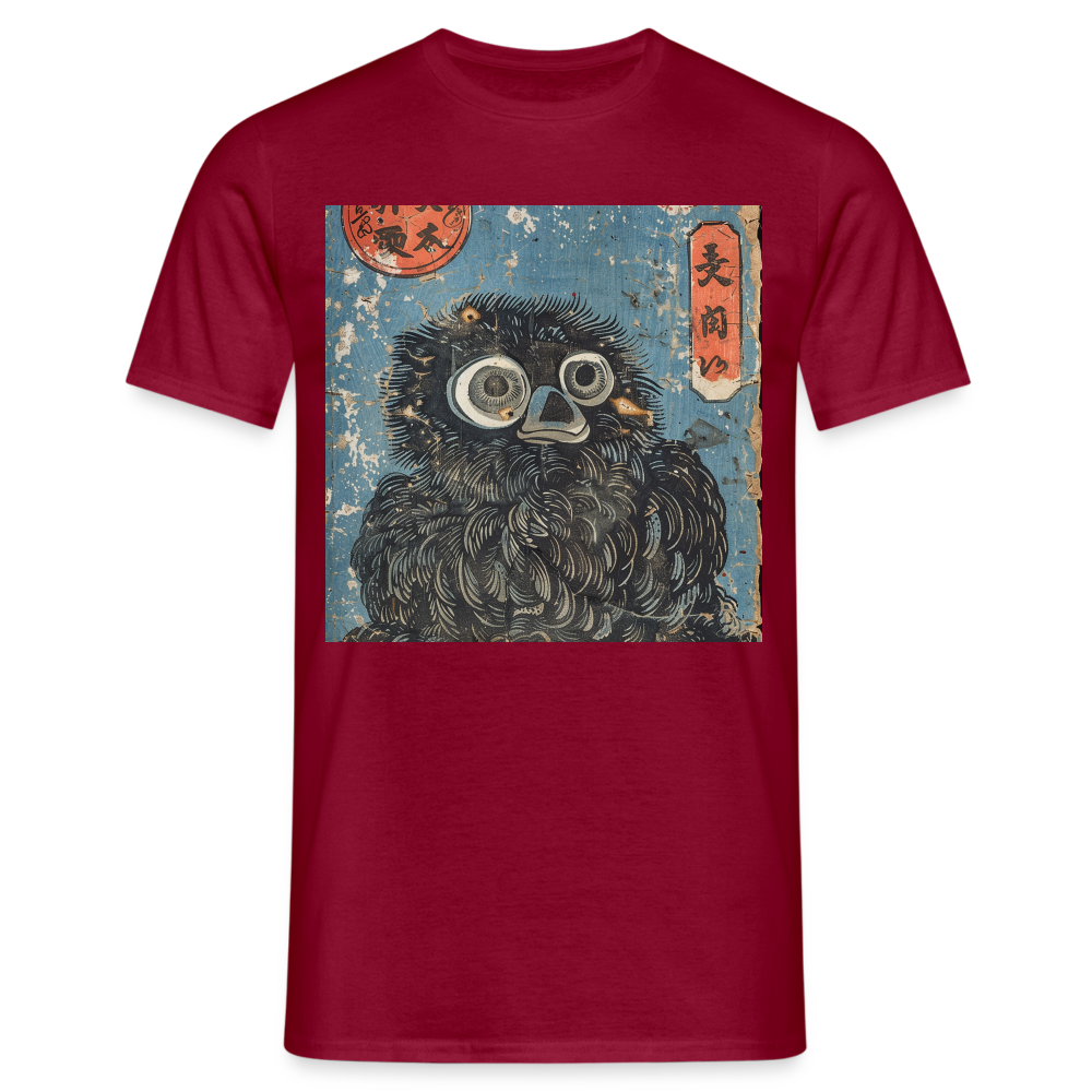 Denimiko, T-shirt herr - tegelröd