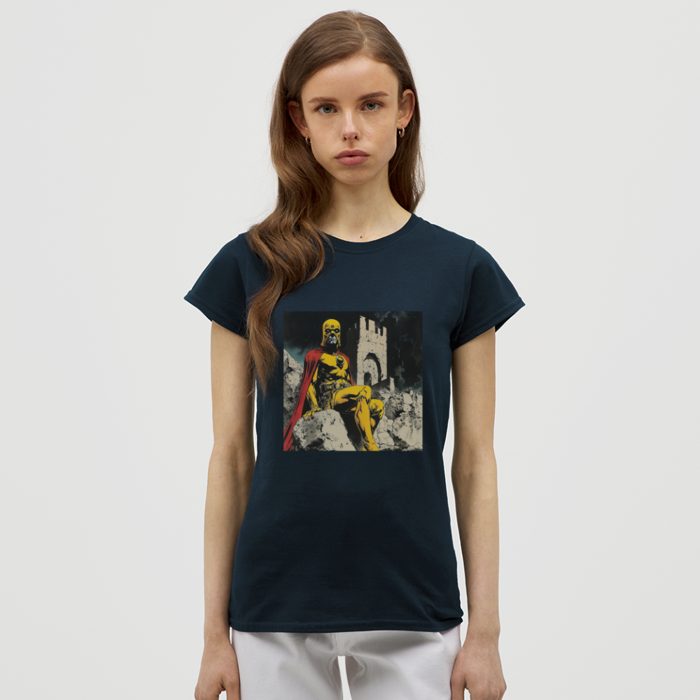 Orkalon, T-shirt dam - marinblå
