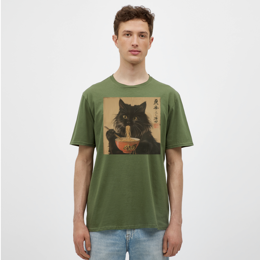 Kejsarens Katt och Ramens Hemlighet, T-shirt herr - Militärgrön