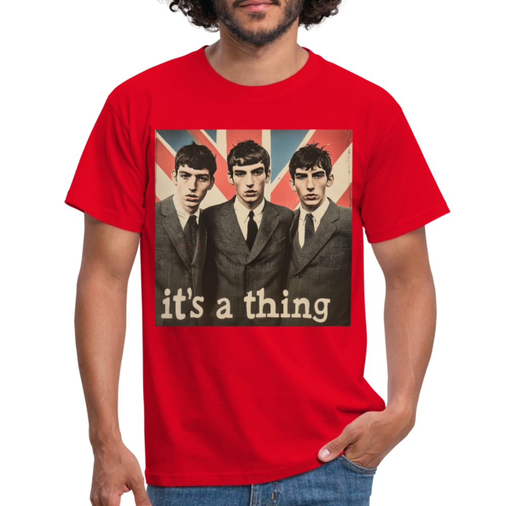 British, Bold & Unapologetic, T-shirt herr - röd
