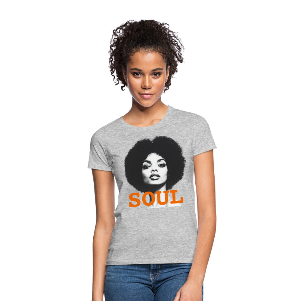 Soul PWR, T-shirt dam - gråmelerad