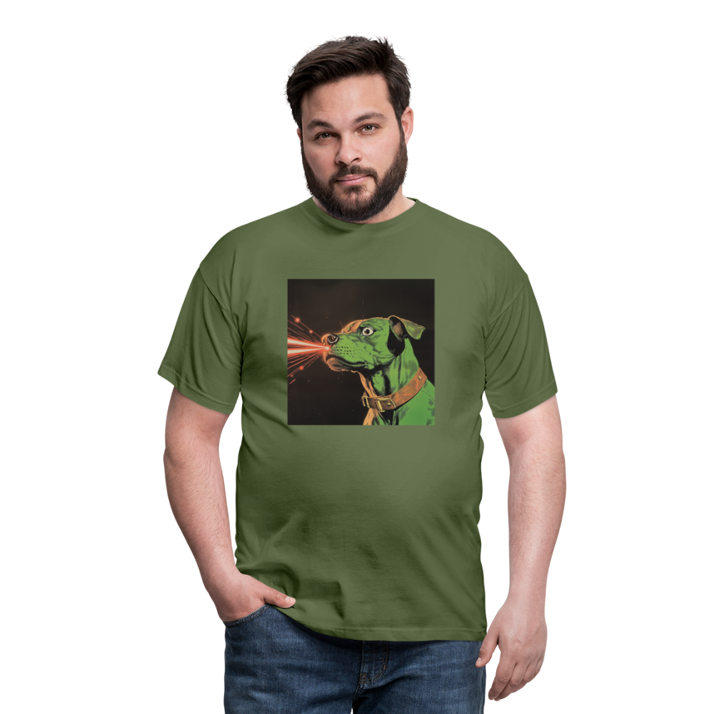 Strålhunden, T-shirt herr - Militärgrön