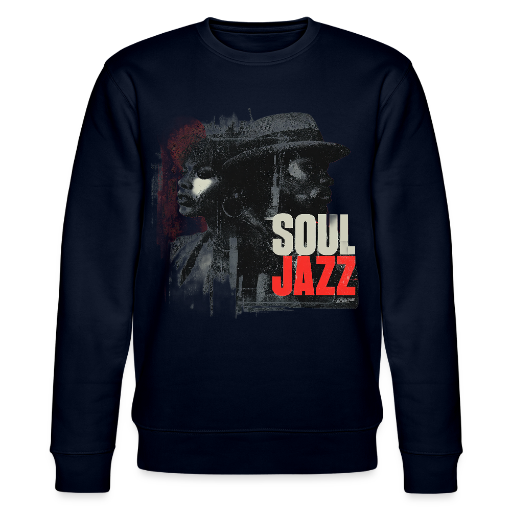 Soul Jazz Experience, Ekologisk sweatshirt CHANGER unisex från Stanley/Stella - marinblått