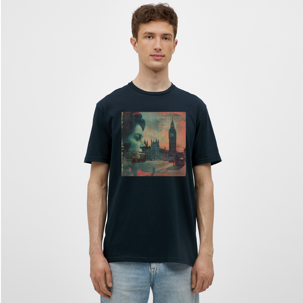 The Beat of London, T-shirt herr - marinblå