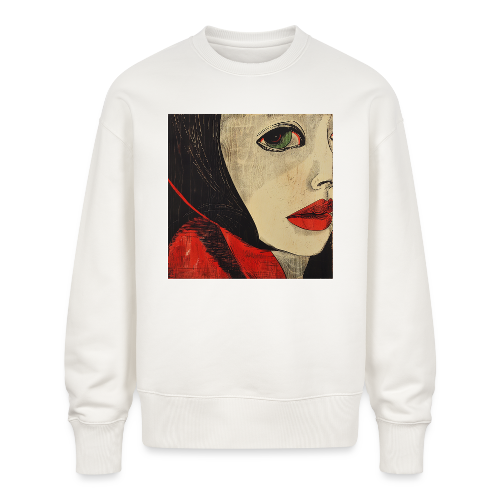 Fiskarfruns öga, Ekologisk oversizetröja RADDER unisex från Stanley/Stella - OFF WHITE