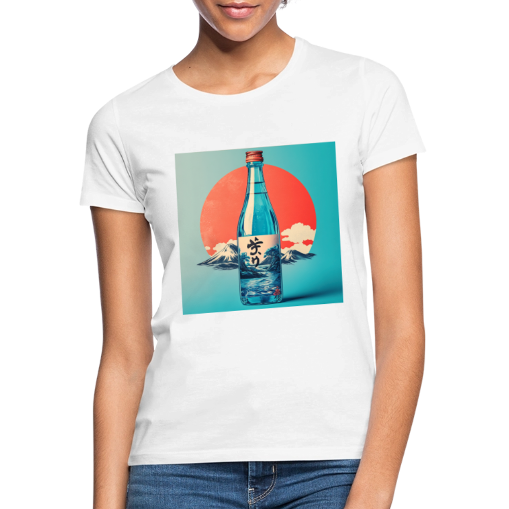 Stillhet i glas, T-shirt dam - vit