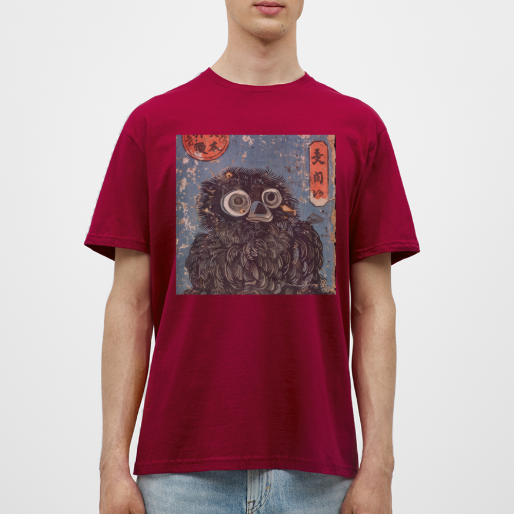 Denimiko, T-shirt herr - tegelröd