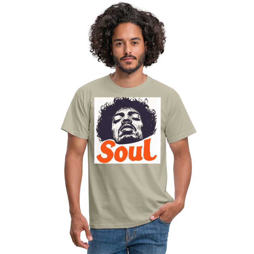 Kärlek, frihet och rättvisa, T-shirt herr - sandbeige