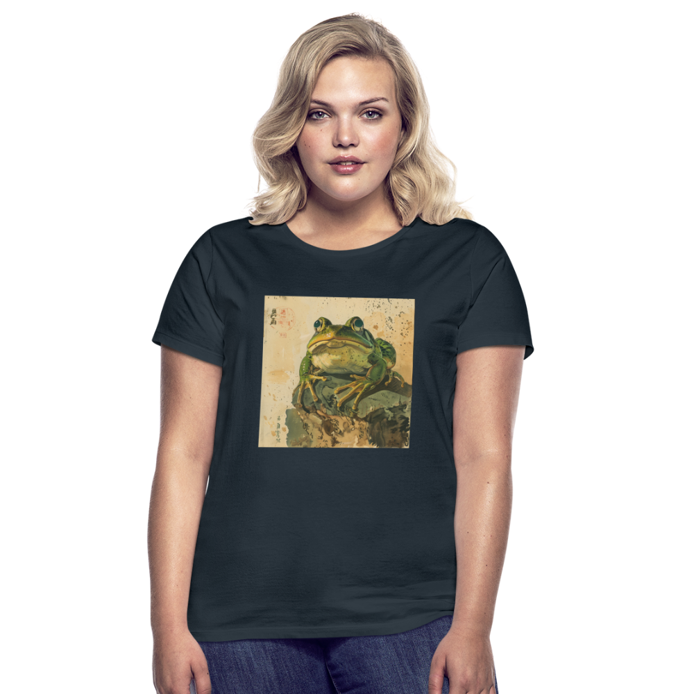 Grodan i Skymningen, T-shirt dam - marinblå