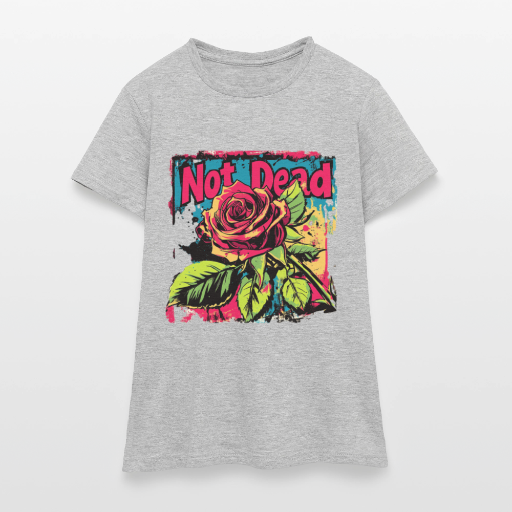 Den Eviga Rosen, T-shirt dam - gråmelerad