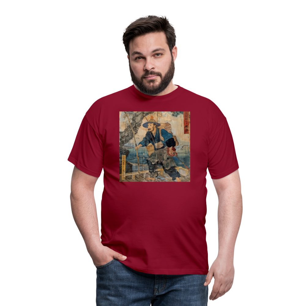 Fiskaren som bytte karriär, T-shirt herr - tegelröd