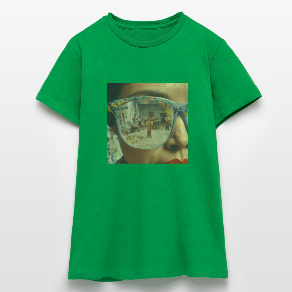 Reflektioner av Anderna, T-shirt dam - kellygrön