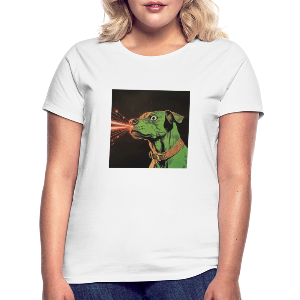 Strålhunden, T-shirt dam - vit