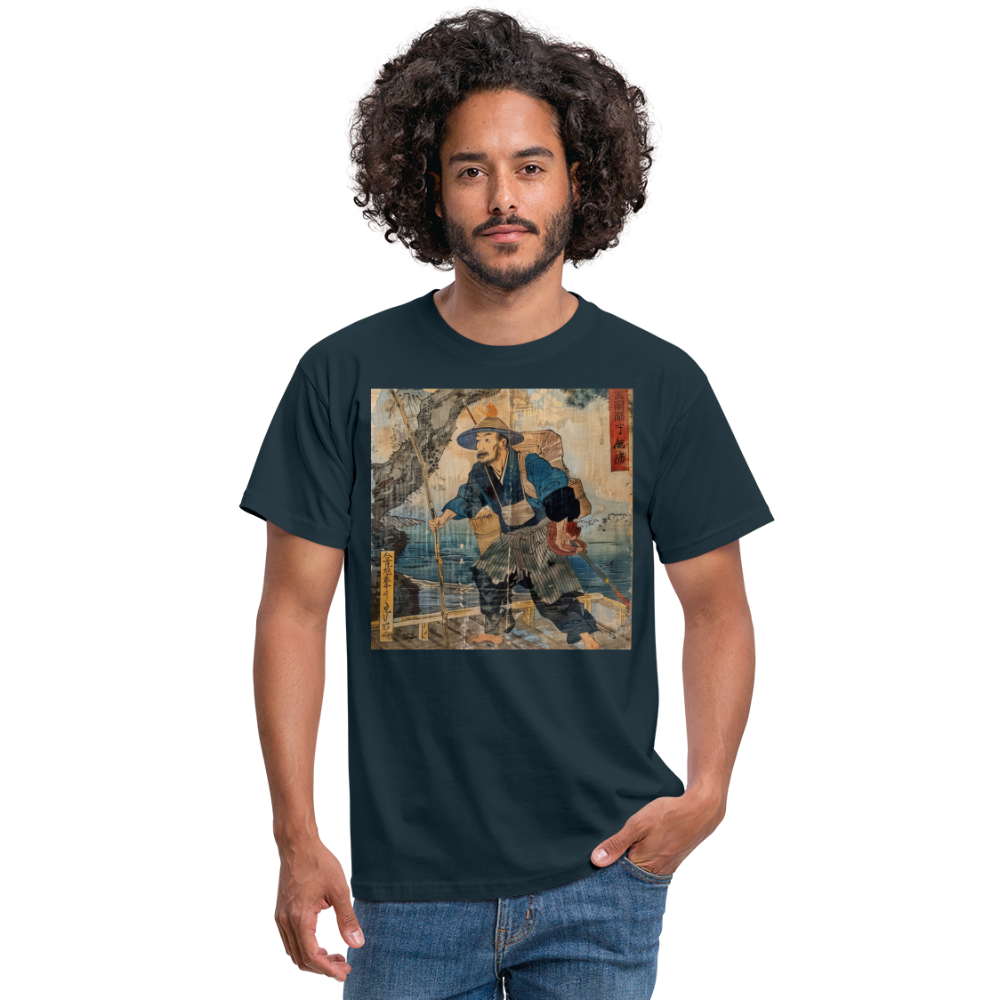 Fiskaren som bytte karriär, T-shirt herr - marinblå