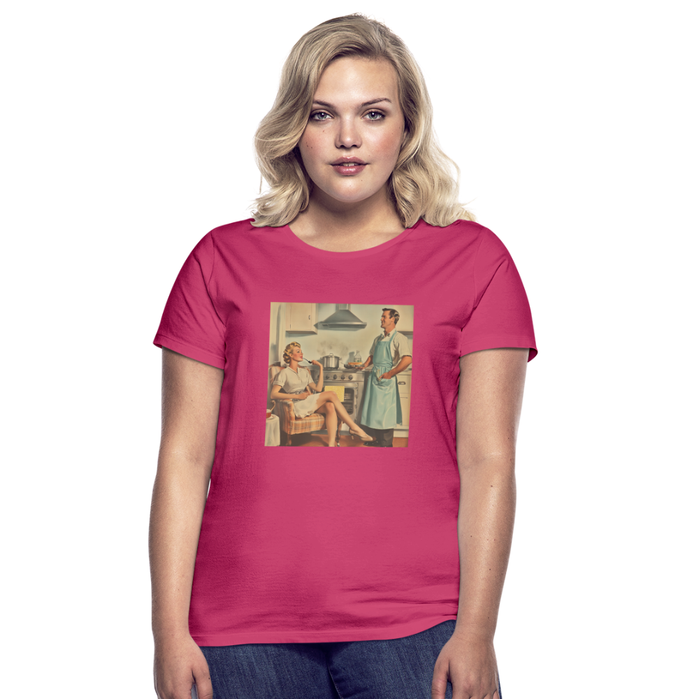 Äta bör man - annars dör man, T-shirt dam - azalea